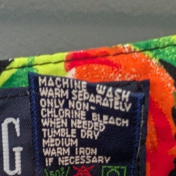 Gap Womens Floral High-Waisted Vibrant Tulip Print 100% Cotton Pants Size 9/10 - Picture 9 of 9